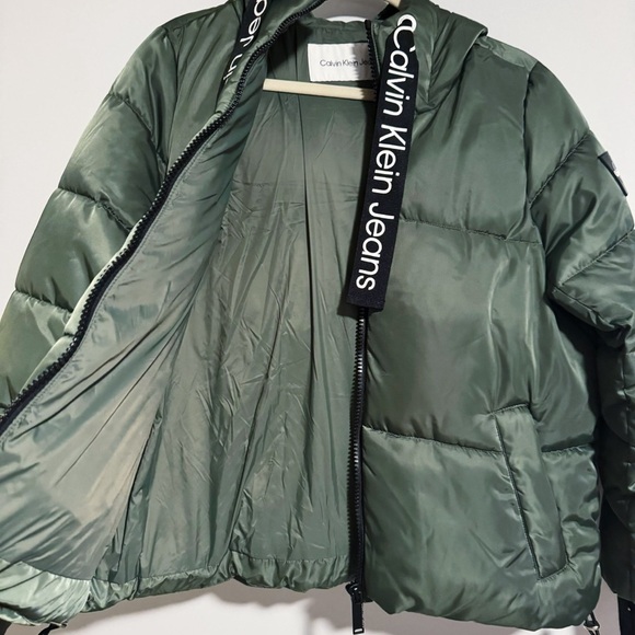 Calvin Klein Jeans - Dark Green Puffer Jacket - Picture 5 of 6